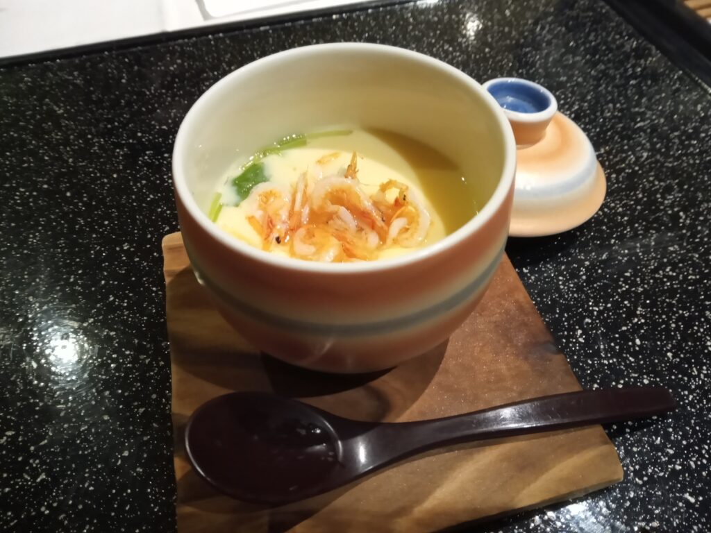 わんわんパラダイス伊豆高原の桜エビの茶わん蒸し